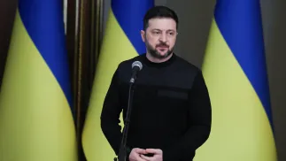 Wołodymyr Zełenski. Fot. PAP/Victor Kovalchuk
