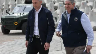 Cezary Tomczyk, Thomas G. DiNanno. Fot. PAP/Artur Reszko