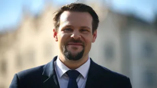 Kandydat PiS w przedterminowych wyborach prezydenta Krakowa Michał Drewnicki Fot. PAP/Łukasz Gągulski