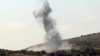 Atak na Liban. Fot. PAP/EPA/STRINGER