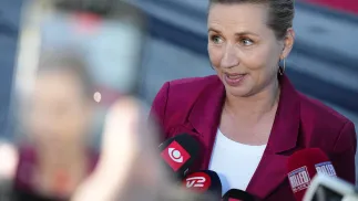 Mette Frederiksen Fot. PAP/EPA/SEBASTIAN ELIAS UTH