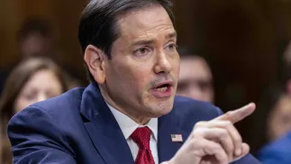 Sekretarz stanu USA Marco Rubio. Fot. PAP/EPA/SHAWN THEW
