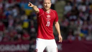 Christian Eriksen. Fot. PAP/EPA/Bo Amstrup