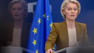 Ursula von der Leyen. Fot. EPA/OLIVIER HOSLET