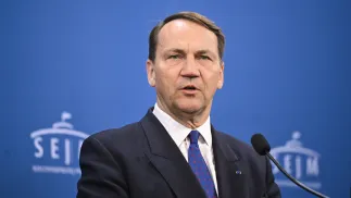 Міністр закордонних справ Радослав Сікорський. Fot. PAP/Radek Pietruszka