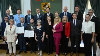 Polskie Elektrownie Jądrowe podpisały w środę w Wejherowie porozumienie z dziesięcioma organizacjami przedsiębiorców z województwa pomorskiego. Fot. PAP/Andrzej Jackowski