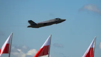 Літак F-35 Військово-повітряних сил Польщі. Fot. PAP/Marian Zubrzycki