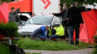 Miejsce zabójstwa Siemiona Skriepeckiego. Fot. PAP/Wojtek Jargiło