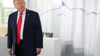 Donald Trump na szczycie G7, fot. PAP/EPA/AP POOL/THIBAULT CAMUS / POOL