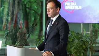 Minister finansów i gospodarki Andrzej Domański. Fot. PAP/Albert Zawada