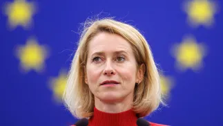Kaja Kallas Fot. PAP/EPA/OLIVIER MATTHYS