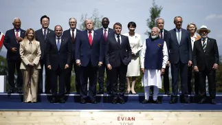 Liderzy szczytu G7. Fot. PAP/EPA/YOAN VALAT 
