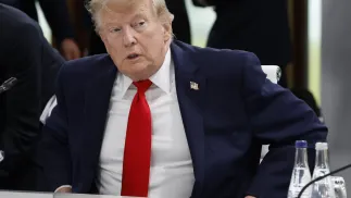 Prezydent USA Donald Trump. Fot. PAP/EPA/YOAN VALAT
