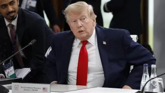Prezydent USA Donald Trump. Fot. PAP/EPA/YOAN VALAT