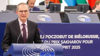 Andrzej Poczobut. Fot. PAP/EPA/OLIVIER MATTHYS