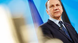 Wicepremier, minister spraw zagranicznych Radosław Sikorski. Fot. PAP/EPA/CLEMENS BILAN