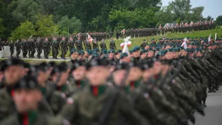 Uroczyste obchody święta Dowództwa Generalnego Rodzajów Sił Zbrojnych na terenie Muzeum Bitwy Warszawskiej 1920 roku w Ossowie. Fot. PAP/Marcin Obara