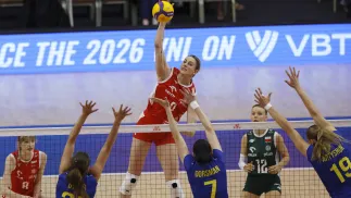 Polskie siatkarki pokonały w Bangkoku Ukrainę 3:1. Fot. PAP/EPA/	RUNGROJ YONGRIT
