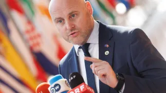 Andris Kulbergs. Fot. EPA/OLIVIER MATTHYS