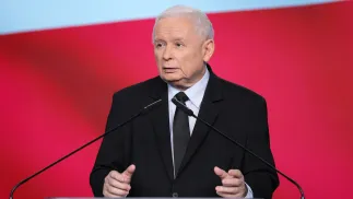 Prezes PiS Jarosław Kaczyński. Fot. PAP/Paweł Supernak
