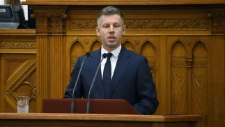Premier Węgier Peter Magyar. Fot. EPA/Boglarka Bodnar 