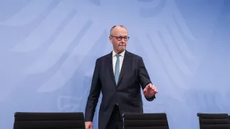 Kanclerz Niemiec Friedrich Merz. Fot. PAP/EPA/FILIP SINGER