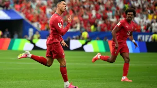 Cristiano Ronaldo. Fot. PAP/EPA/SAM WASSON