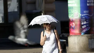 Upały w Chorwacji. Fot. PAP/EPA/ANTONIO BAT 