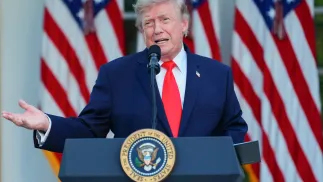 Donald Trump Fot. PAP/EPA/AARON SCHWARTZ / POOL