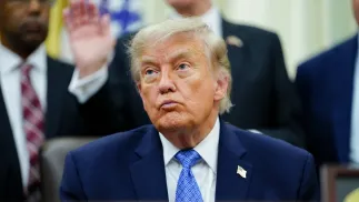 Donald Trump Fot. PAP/EPA/Aaron Schwartz