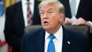 Дональд Трамп. Fot. PAP/EPA/Aaron Schwartz / POOL 