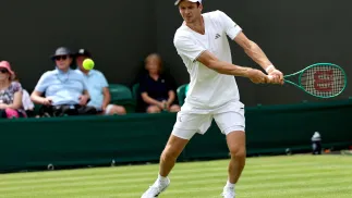 Hubert Hurkacz. Fot. PAP/EPA/NEIL HALL