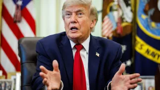 Donald Trump Fot. PAP/EPA/SAMUEL CORUM / POOL