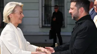 Киев. Урсула фон дер Ляйен и Владимир Зеленский. Fot. Х@vonderleyen