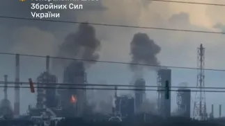 Удар по Омскому НПЗ. Fot. Facebook/Генеральний штаб ЗСУ / General Staff of the Armed Forces of Ukraine