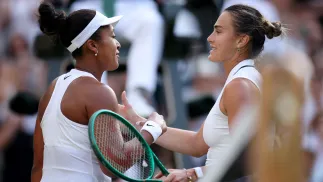 Naomi Osaka i Aryna Sabalenka Fot. PAP/EPA/ADAM VAUGHAN