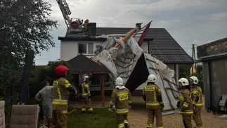 Interwencje strażaków w Świętokrzyskiem. Fot. Facebook/Komenda Wojewódzka Państwowej Straży Pożarnej w Kielcach