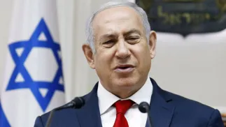 Premier Izraela Benjamin Netanjahu. Fot. PAP/EPA/fot. PAP/EPA/GALI TIBBON / POOL