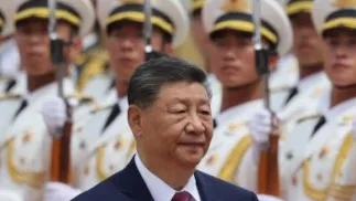 Przywódca Chin Xi Jinping. Fot. PAP/EPA/Maxim Shemetov / POOL