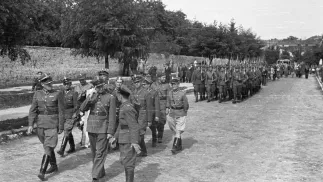 Kielce, 8.07.1946 r. Pogrzeb ofiar pogromu kieleckiego. Fot. PAP/CAF/Jerzy Baranowski