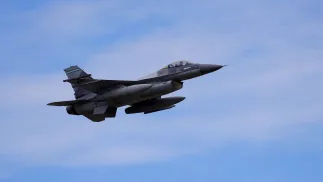 F-16 . Fot. PAP/EPA/Robert Ghement