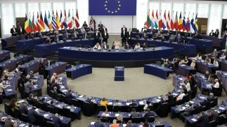 Засідання Європарламенту, фотоілюстрація. Fot. PAP/EPA/CHRISTOPHE PETIT TESSON