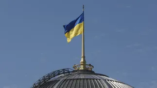 Купол Верховной Рады - парламента Украины. Fot. PAP/EPA/SERGEY DOLZHENKO