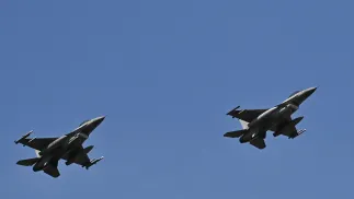 Польські F-16, фотоілюстрація. Fot. PAP/Radek Pietruszka