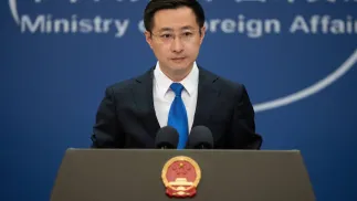 Lin Jian. Photo: PAP/EPA/JESSICA LEE 