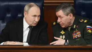 Владімір Путін і Валерій Герасімов. Fot. PAP/EPA/SPUTNIK POOL/KRISTINA KORMILITSYNA/SPUTNIK/KREMLIN POOL/POOL