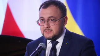 Ambasador Ukrainy w Polsce Wasyl Bodnar. Fot. PAP/Leszek Szymański 