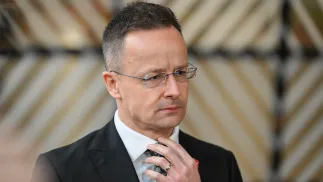 Były szef MSZ Węgier Peter Szijjarto. Fot. PAP/Wiktor Dąbkowski