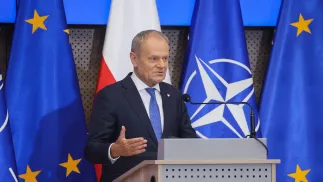 Premier Donald Tusk. Fot. PAP/Leszek Szymański