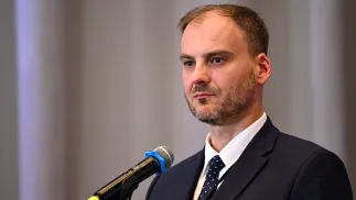 Rzecznik MSZ Maciej Wewiór. Fot. PAP/Andrzej Jackowski